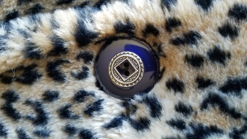 Leopard Print Women's Faux Fur Winter Coat Size M-L. Vintage Olympia Limited Inc. Made in the USA. image 6