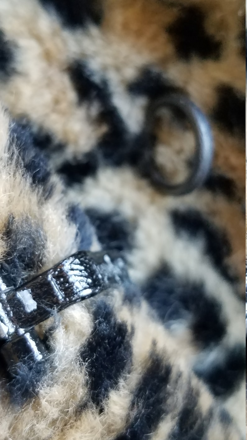Leopard Print Women's Faux Fur Winter Coat Size M-L. Vintage Olympia Limited Inc. Made in the USA. image 8