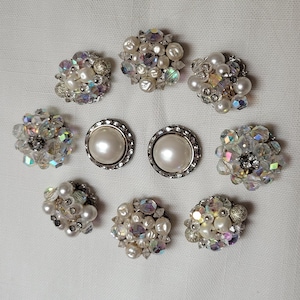 Vintage Jewelry Magnets. Upcycled and Repurposed. Vintage Earring Magnets