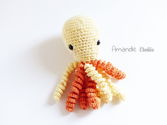 Poulpy Petite Pieuvre Petit Poulpe Au Crochet Pour Bebe Etsy Sweden