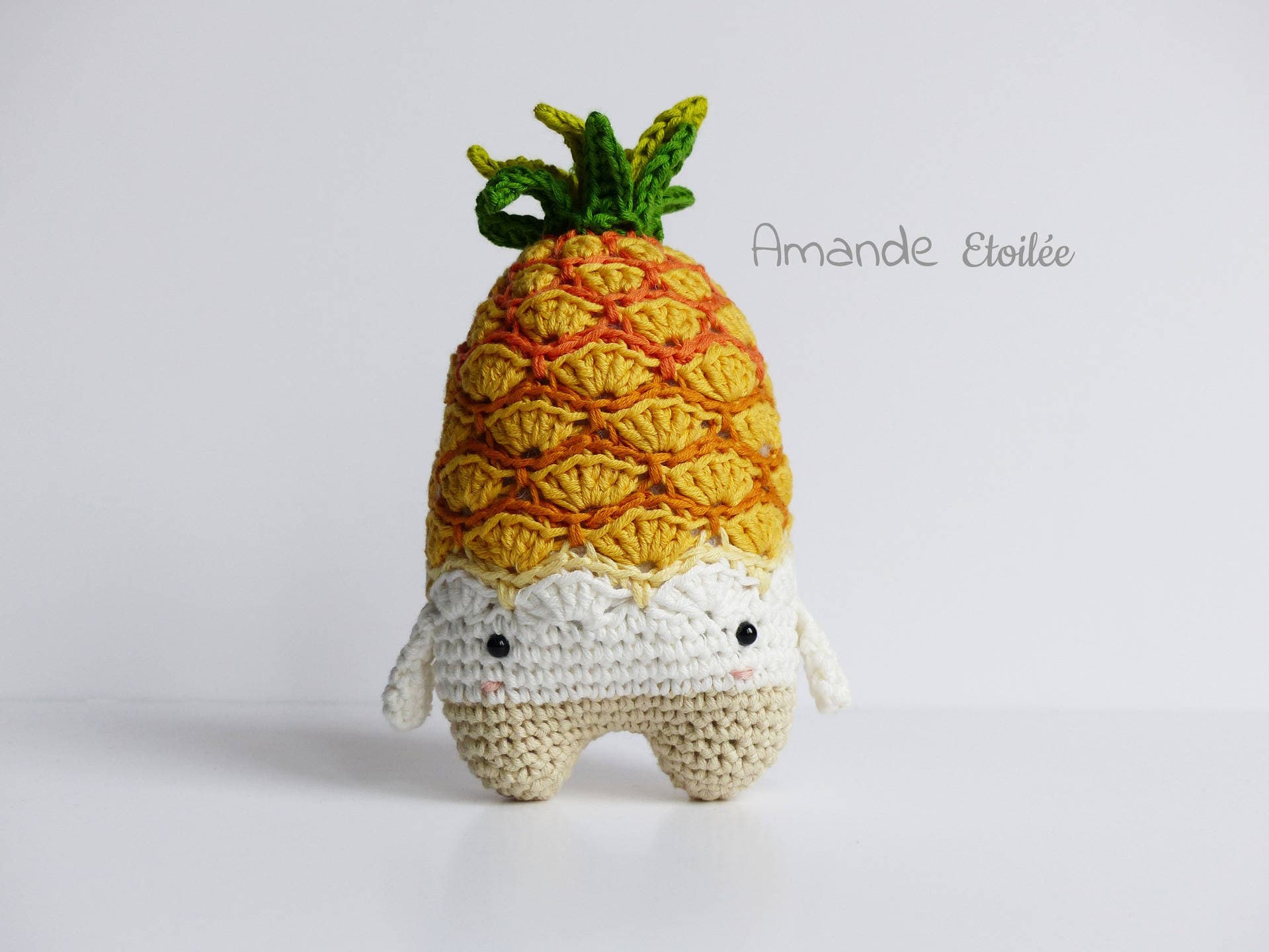 Stuffed pineapple crochet doll mobile pineapple fruit gift Etsy