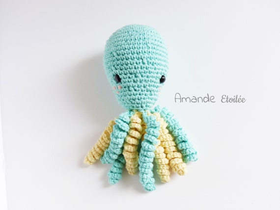 Poulpy Petite Pieuvre Petit Poulpe Au Crochet Pour Bebe Etsy