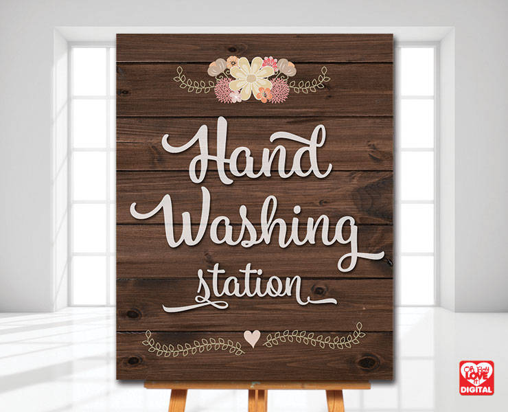 Hand Washing Station Sign wash your hands sign printable I do Etsy