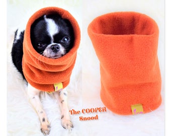 PETiRO " COOPER" fleece snood for dog | cat. Dog neck warmer. Cozy Dog & cat scarf. Fashion Cowl scarf.