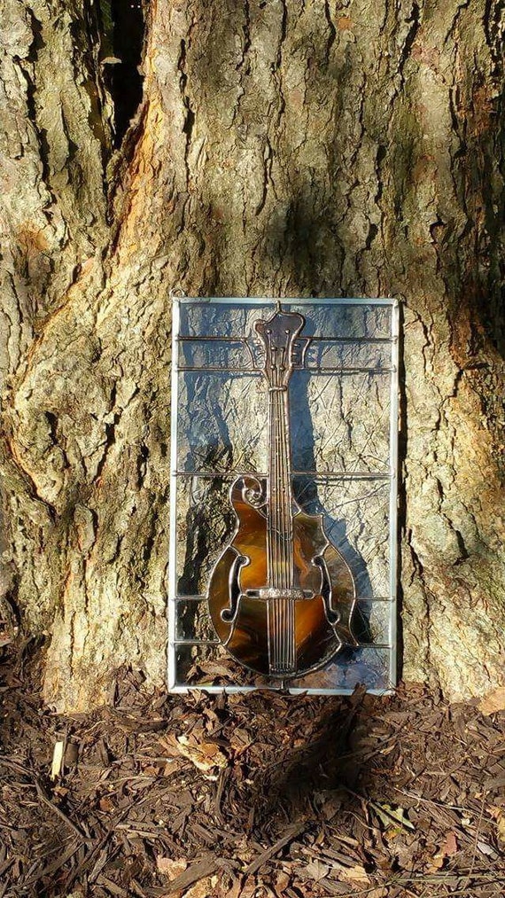 Mandolin in Stained Glass Gift for Musician Music Teacher Etsy