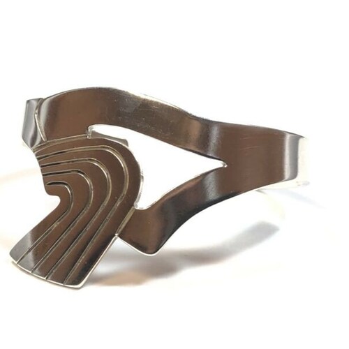 Vintage Ladies Solid shops Sterling Silver Cuff Bracelet - MEXICO