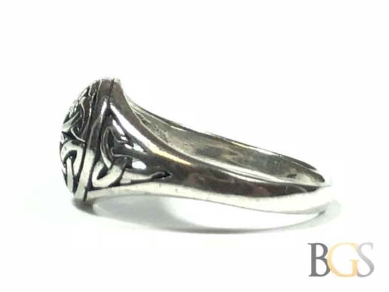 Vintage Ladies Sterling Silver Ring Size 9.25 Ornate Design! Must See!