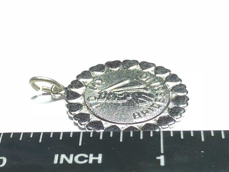FREE S/&H Round .925 Sterling Silver \u201cTo My Bridesmaid\u201d Necklace Pendant