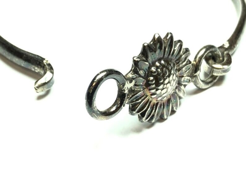 Beautiful Ladies Sterling Silver Sunflower Bracelet MEXICO TAXCO