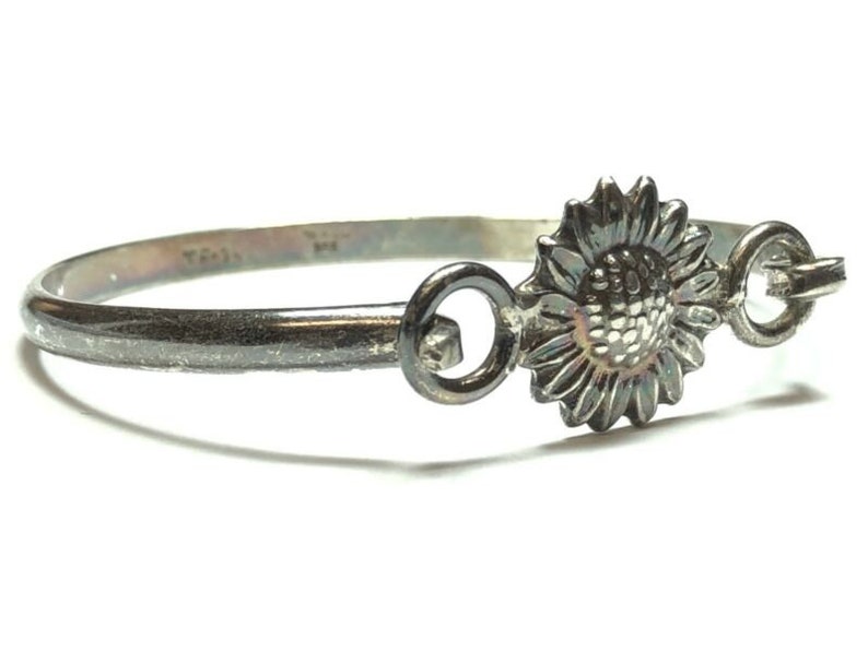 Beautiful Ladies Sterling Silver Sunflower Bracelet MEXICO TAXCO