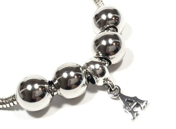 Beautiful Ladies Sterling Silver Snake Style Beade