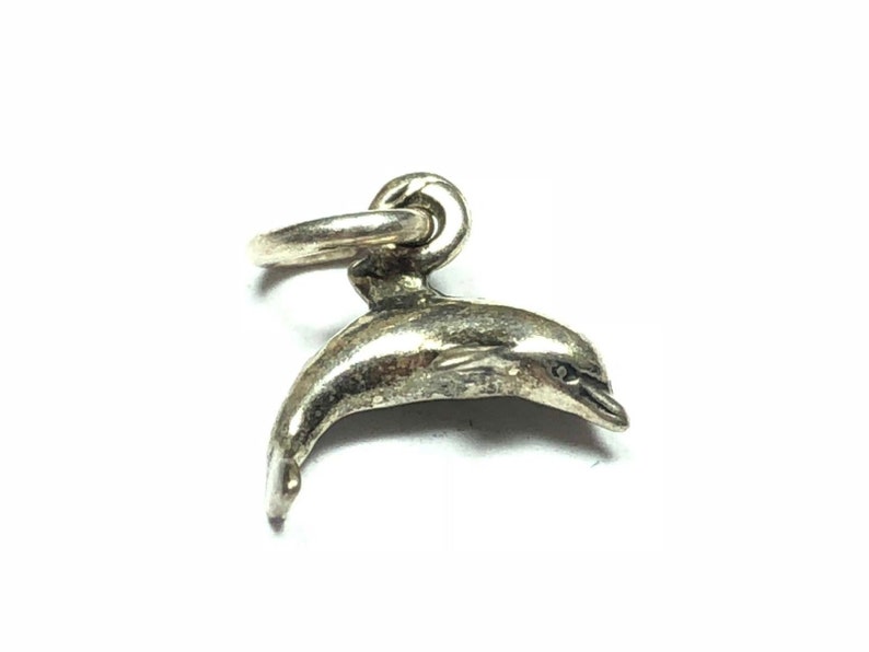 L@@k! Beautiful Sterling Silver Dolphin Charm Mint Condition