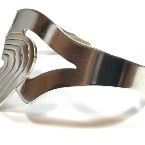 Vintage Ladies Solid shops Sterling Silver Cuff Bracelet - MEXICO