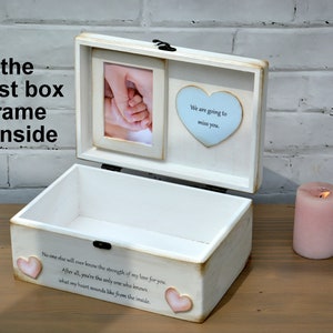 Baby-Verlust-Erinnerungsbox, In Erinnerung an das Kind, Mutter eines Engels, Engel-Baby-Box, Säuglingsverlustbox, Fehlgeburts-Andenken, Baby-Gedächtnisbox Bild 6