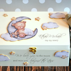 Pregnancy Loss Memory Box, Personalized Miscarriage Keepsake Box