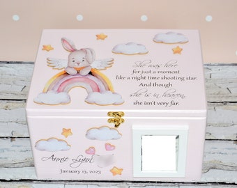 Baby verlies Memorial Box, ter nagedachtenis aan het kind, moeder van een engel, Angel baby box, baby verlies box, miskraam aandenken, baby Memory box