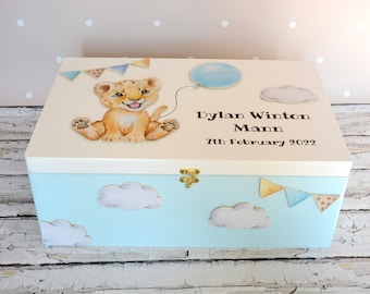 Boîte à souvenirs bébé avec photo, Boîte à souvenirs bébé personnalisé, boîte bébé en bois, boîte à capsules temporelles