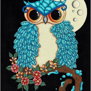 Owl Prints or Note Cards of Original Painting