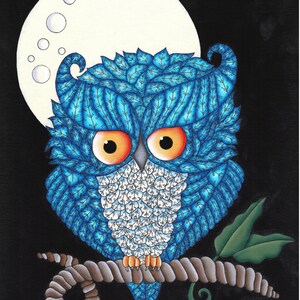Owl Prints or Note Cards of Original Painting