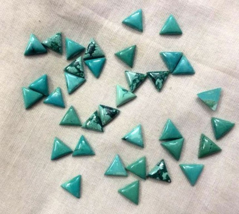 3mm to 7mm 100/% Natural Tibetan Turquoise Triangle shape cabochon with free shipping