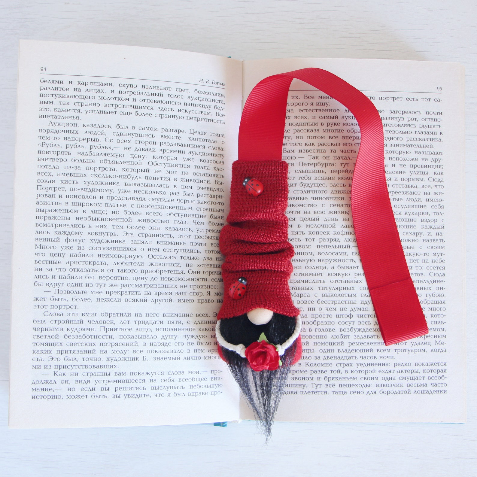 Gnome Bookmark Ladybug Mini Gnomes Tomte Nisse Gnome | Etsy