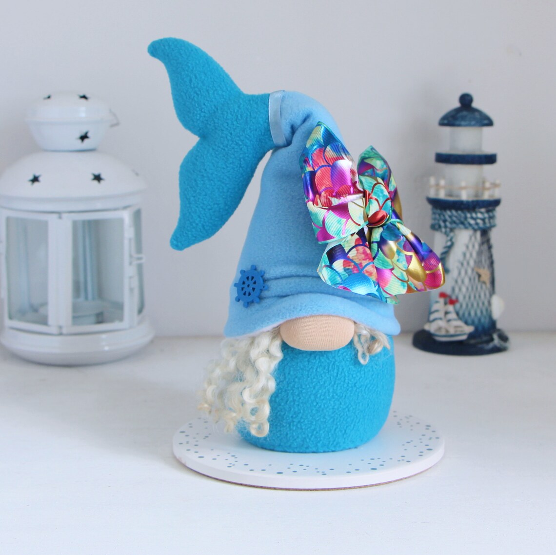 Mermaid Gnome Mermaid decor Summer beach gnome Nautical | Etsy