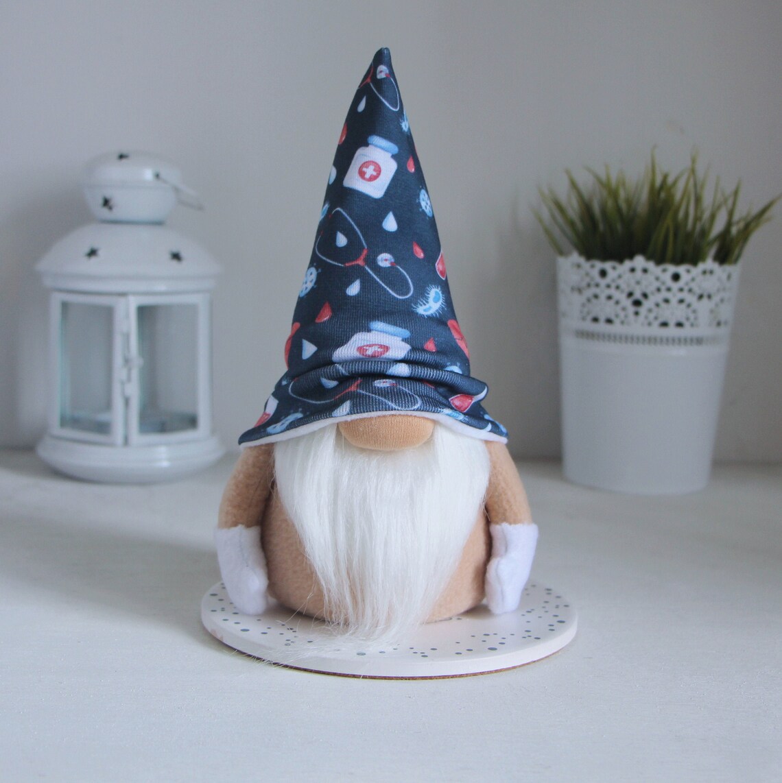 Doctor gnome medical hero gnome scandinavian tomte nisse  etsy