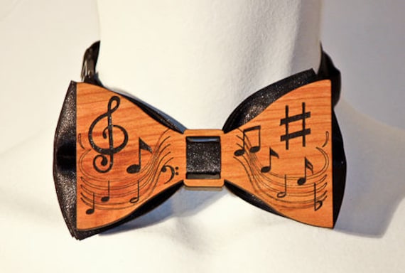 Wooden Accessories Company Wooden Tie Clips with Laser Engraved Sick Baby Design Cherry Wood Tie Bar Engraved in The USA