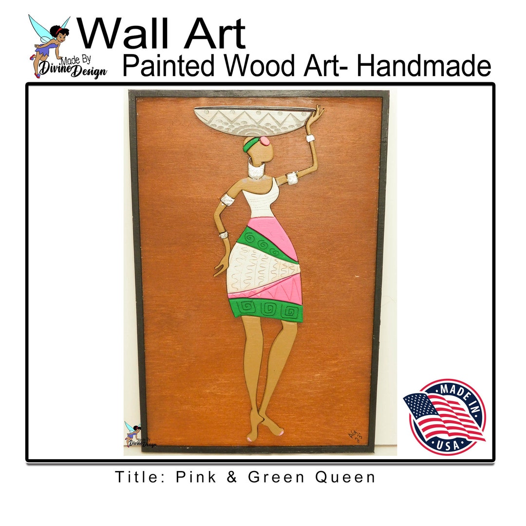 African Wood Art Wooden Carved Art Handmade Wood Art Etsy