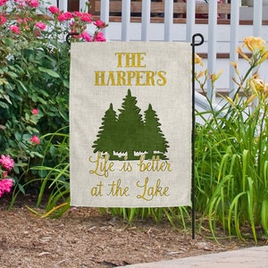 Custom Garden Flag for Lake House and Beach House Decor