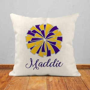 Cheerleader Pillow Cover - The Perfect Team and Cheer Mom Gift!