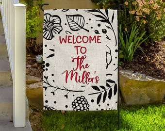 Personalized Garden Flag – Family Name Yard Decor