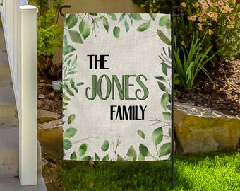 Personalized Garden Flag – Family Name Yard Decor