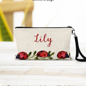 Lady Bug Makeup Bag - Perfect Gift for Her, Bridesmaid, Mom, & Teacher
