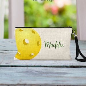 Pickleball Cosmetic Bag - Perfect Sports Gift for Her & Best Friend