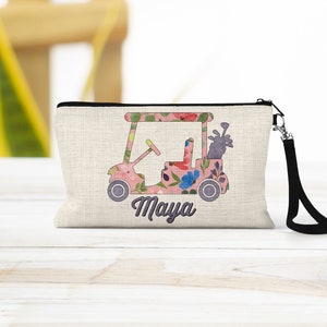 Golf Gifts, Golf Cart Bag, Golf Lover's Custom Makeup Bag