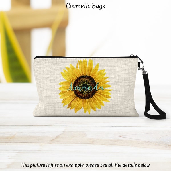 Sunflower Makeup Bag - Ideal Bridesmaid, Girlfriend & Best Friend Gift