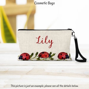 Lady Bug Makeup Bag - Perfect Gift for Her, Bridesmaid, Mom, & Teacher