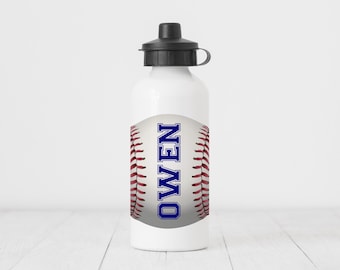 Baseball, Baseball Gifts, Baseball Water Bottle, Team Gifts, Sports Water Bottle, Personalized Water Bottle, Customer Water Bottle, SB01