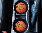 Basketball, Car Coasters, Personalized Gift, Basketball Gift, Basketball Coasters, Team Gift, Car Accessories, Coasters Sets, SC07