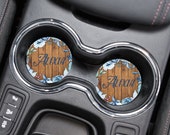 Car Coasters, Boho Coaster, Personalized Gift, Anniversary Gift, Monogram Coasters, Wedding Gift, Car Accessories, Coasters Sets, CC21