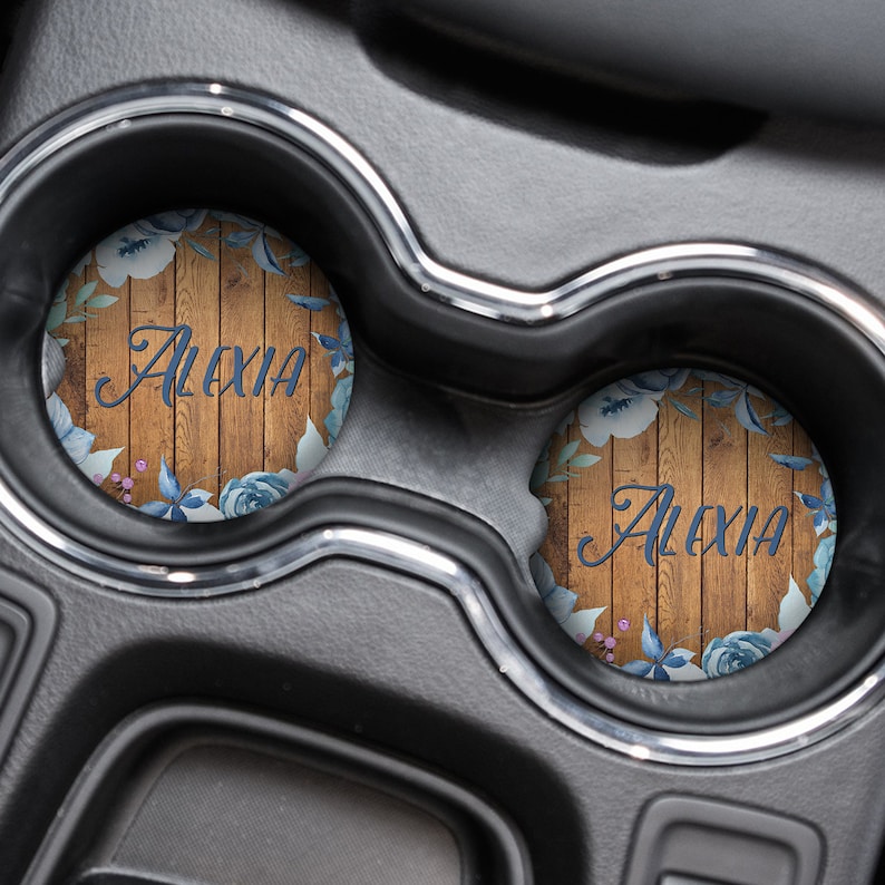 Car Coasters Boho Coaster Personalized Gift Anniversary Etsy