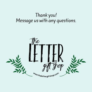 a blue background with a black and white lettering that says, thank you message us