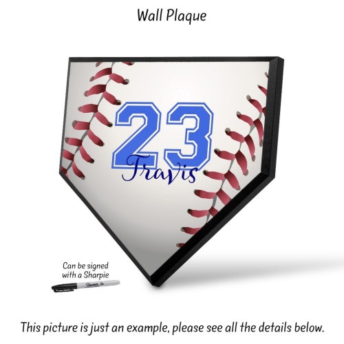 Softball Home Plate Plaque Softball Award Team Gift Etsy