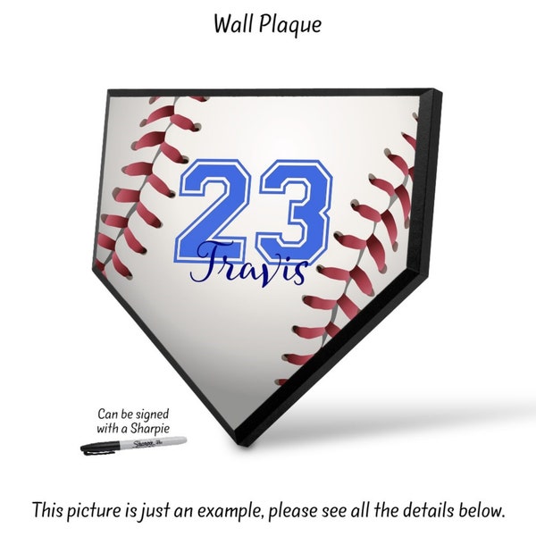 Home Plate, Baseball Gifts, Baseball Plate, Baseball Plaque, Wall Plaque, Team Gifts, Award Plaque, Award Gift, Personalized Plaque, SP10