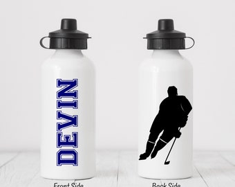 Hockey Gift, Hockey Water Bottle, Hockey Team, Team Gifts, Personalized Water Bottle, Sports Water Bottle, Water Bottle, SB08
