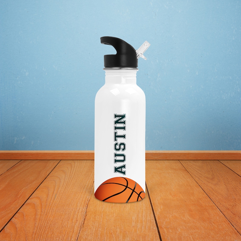 Gourde Pliable Trueliving Basket-ball Orange - 16 Fl Oz - Neuve Avec étiquettes