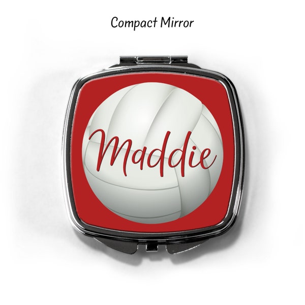 Volleyball, Volleyball Gift, Volleyball Team, Volleyball Bag, Team Gift, Gift For Her, Compact Mirror, CP80