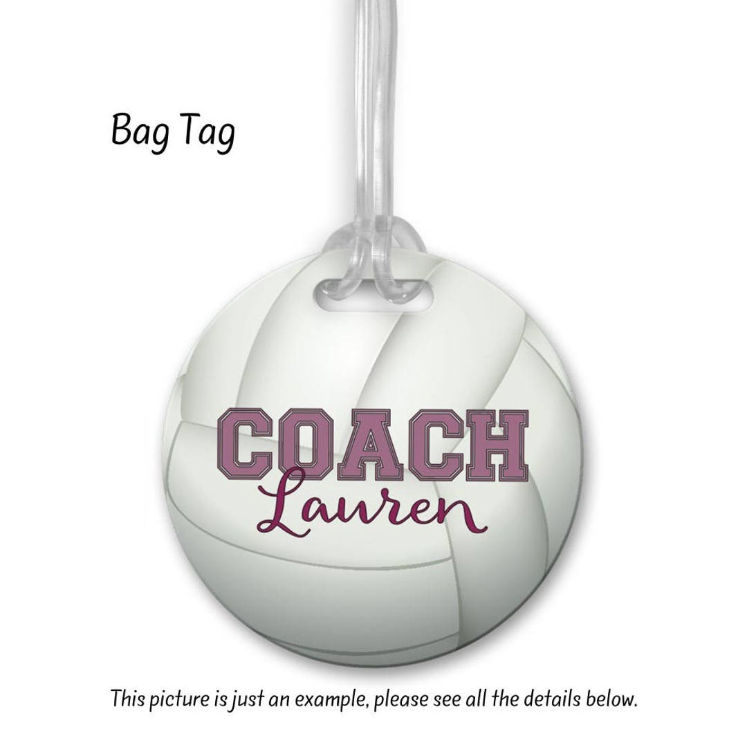 Volleyball Bag Tag, Bag Tag, Team Gifts, Luggage Tag, Personalized Bag
