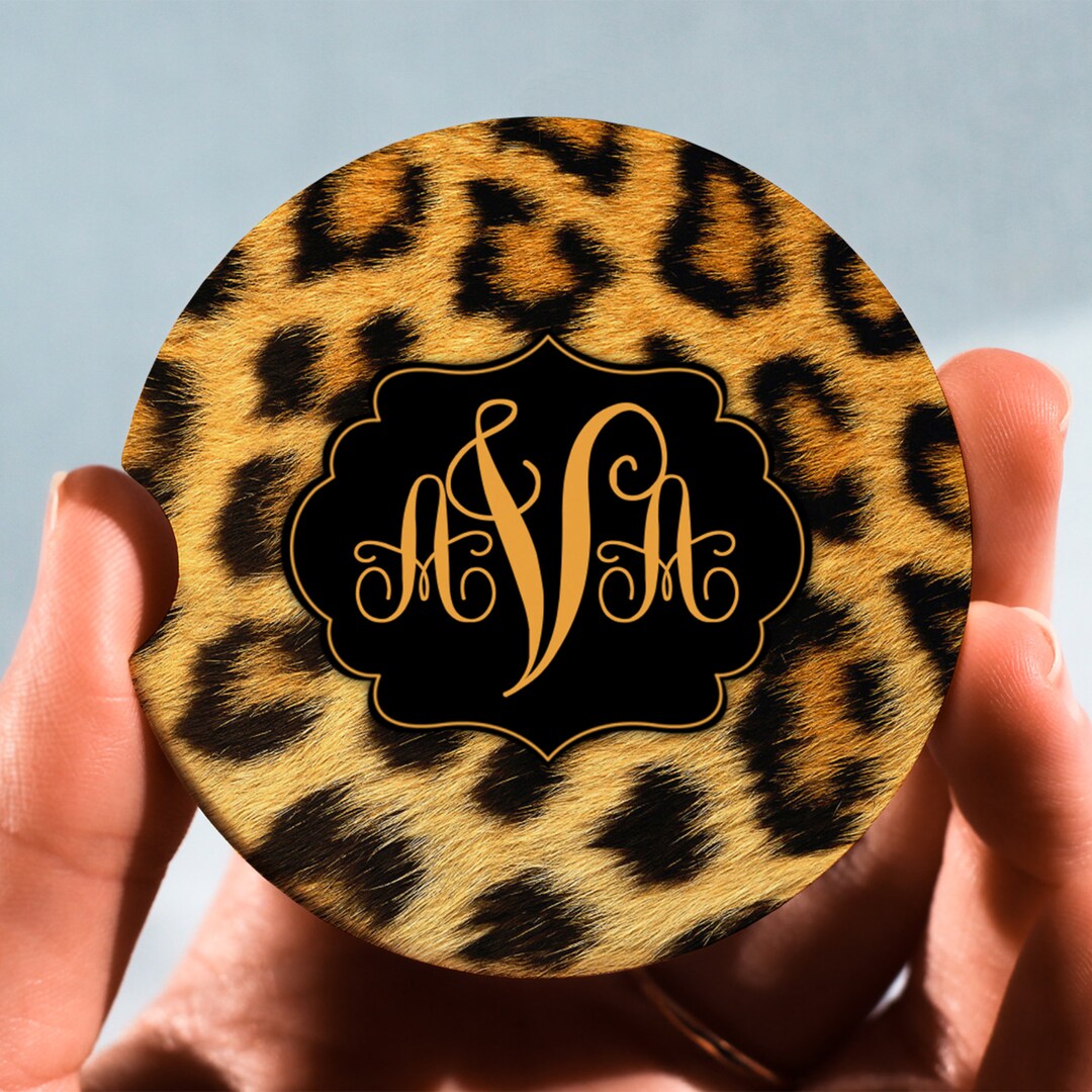 Car Coasters, Leopard Coasters, Personalized Coaster, Anniversary Gift